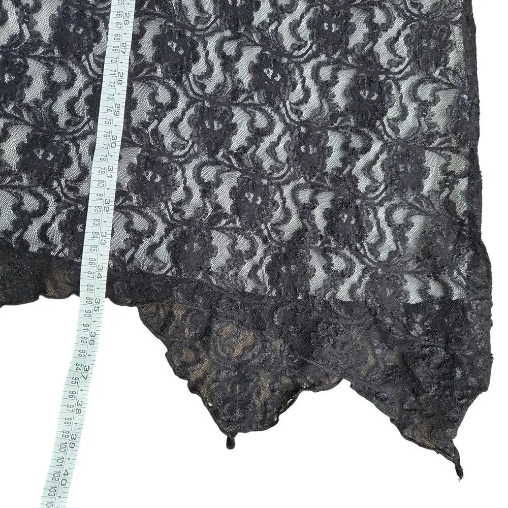 My Michelle Black Lace High-Low Dress - Picture 11 of 11